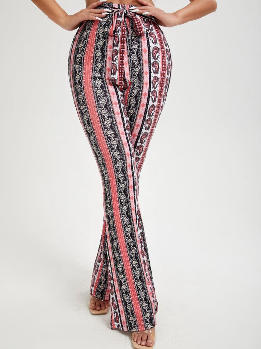 SHEIN -  paisley pattern flare pants